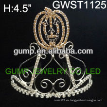 Atractiva calabaza de Halloween calavera personalizada cristal tiara-GWST1125